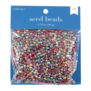 Glass Seed Beads Metallic 3.53oz