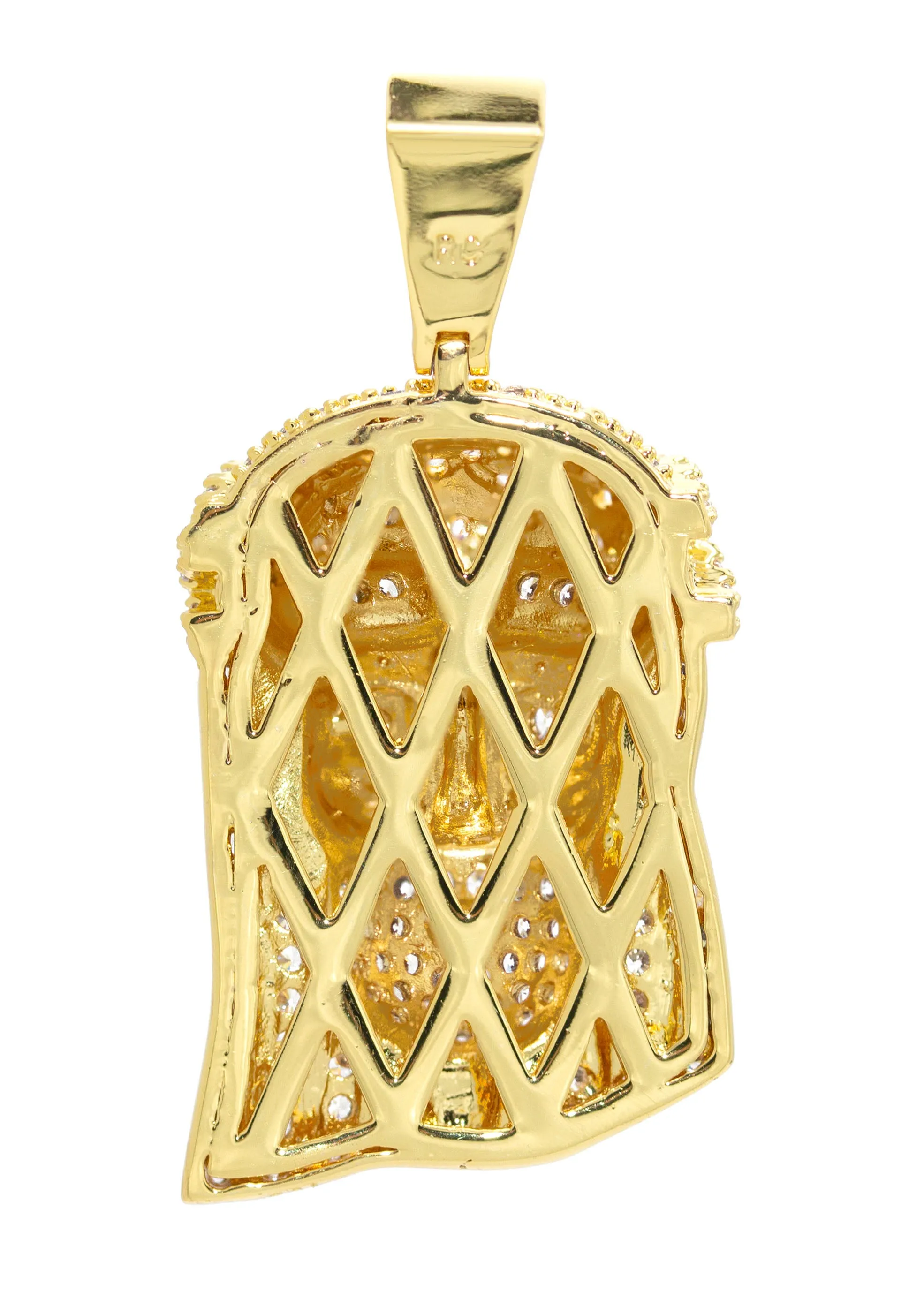 Gold Jesus Head Pendant | 10.8 Grams