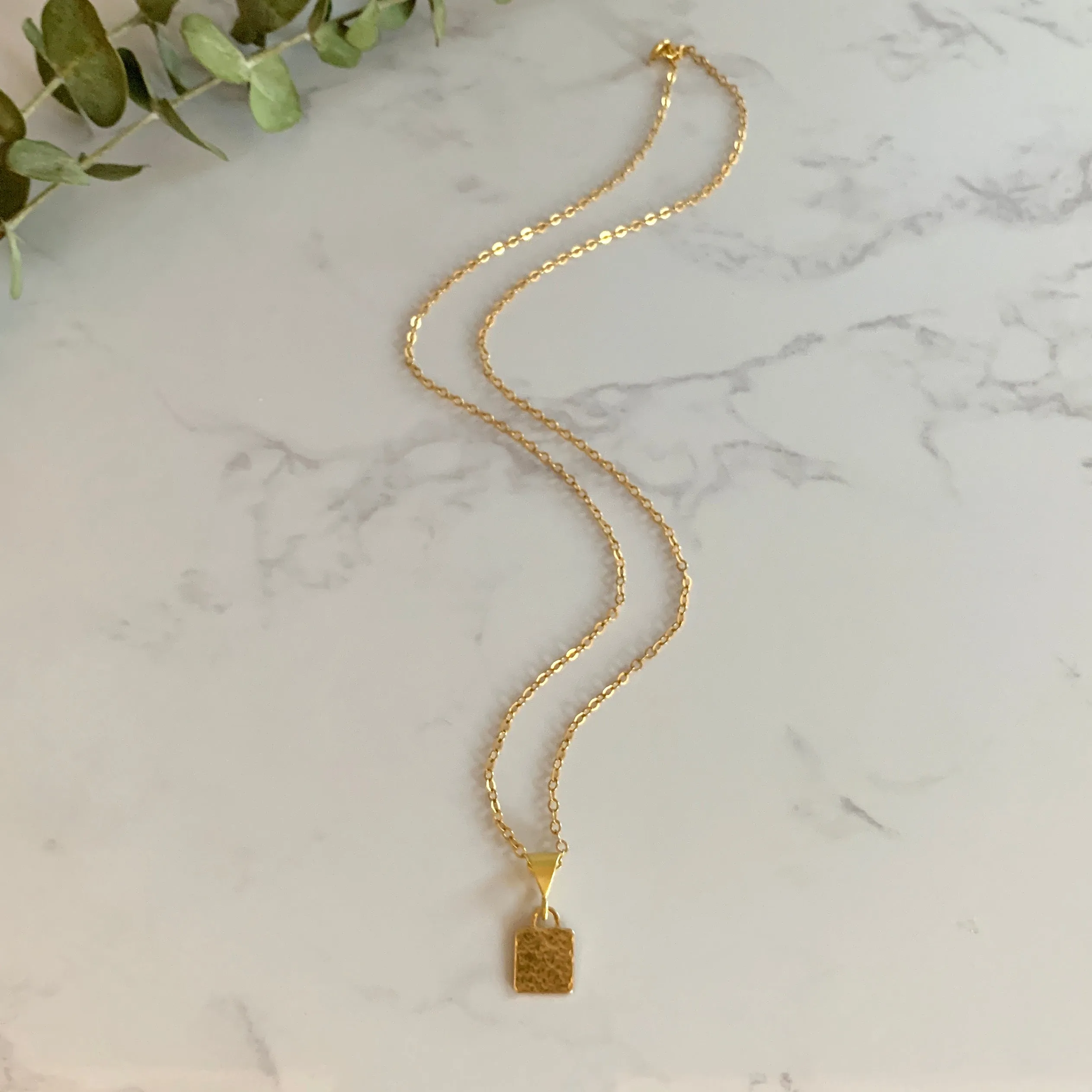 Gold Lock Pendant