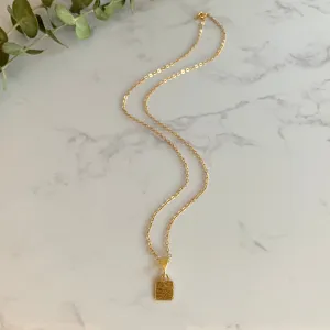 Gold Lock Pendant