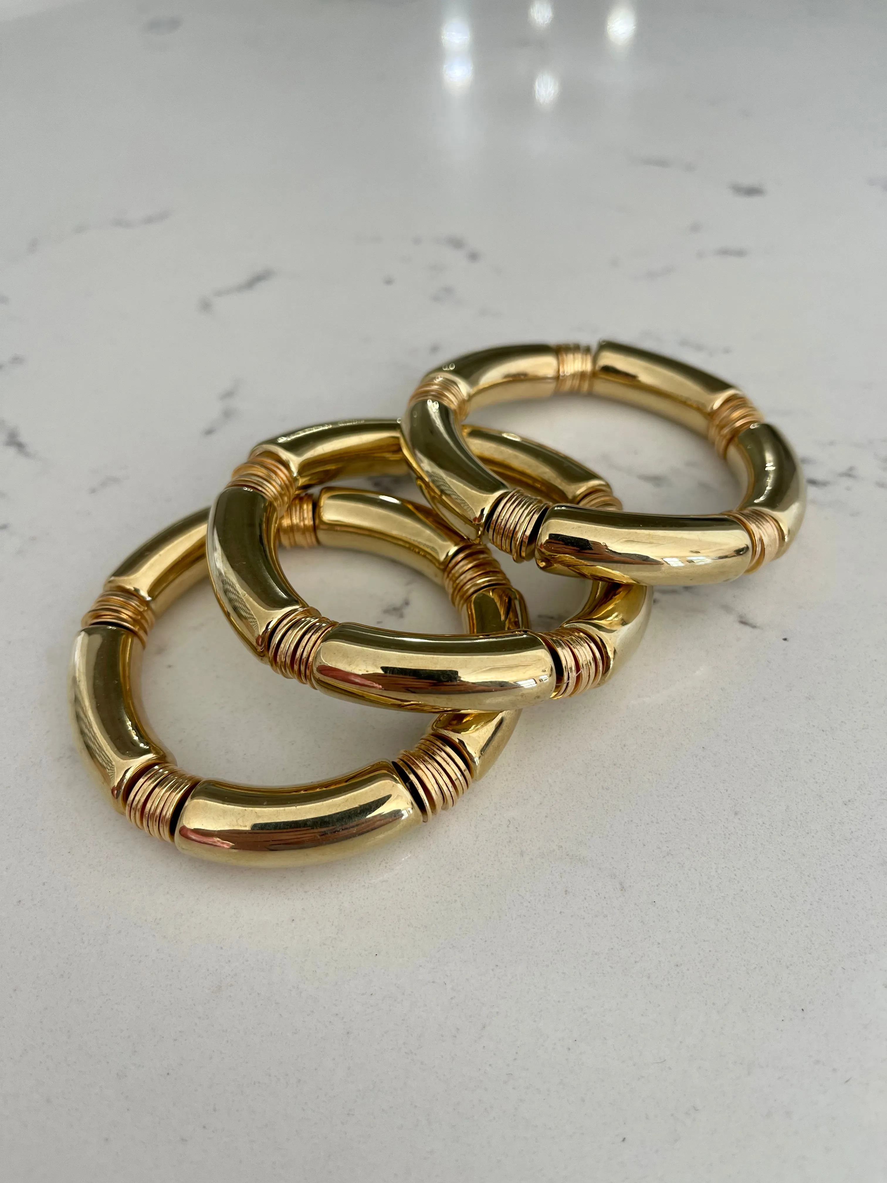 Gold Stretch Metallic Bracelet