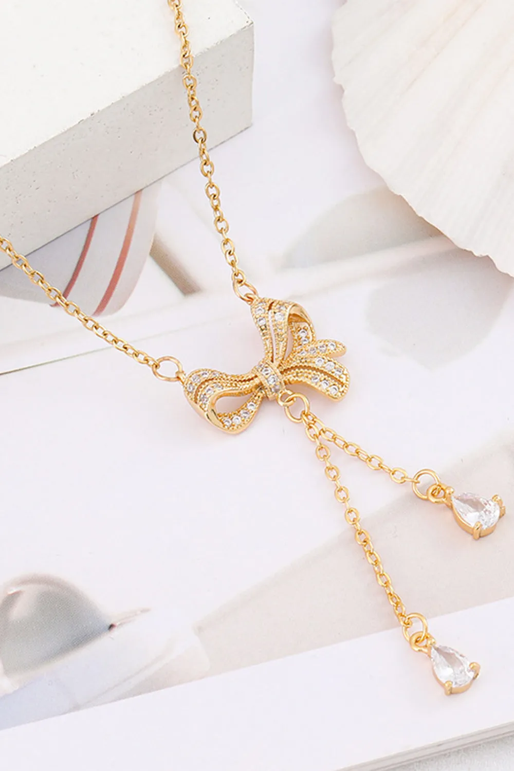 Golden Bow Necklace