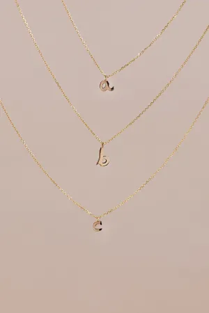 HANDWRITTEN INITIAL NECKLACE