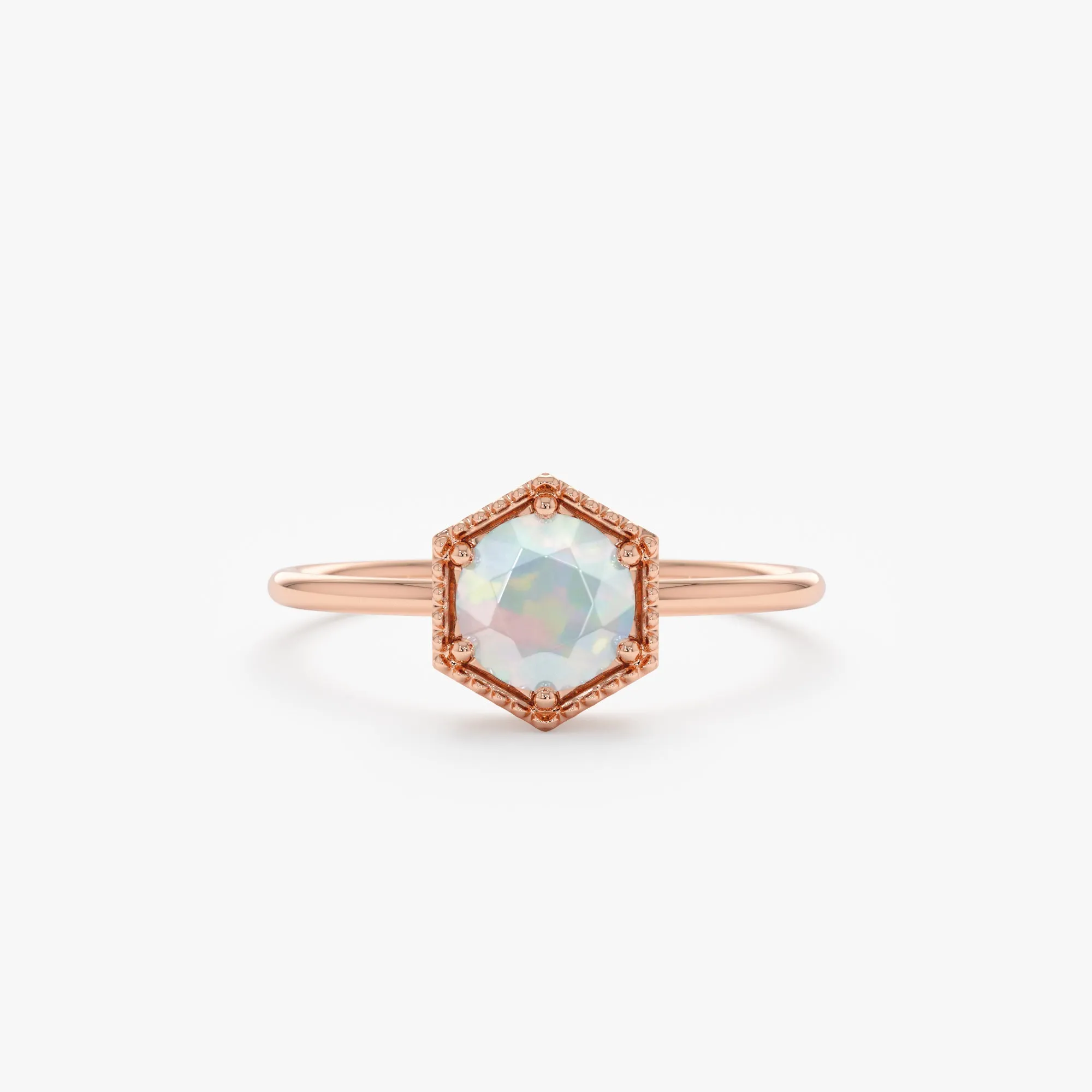 Hexagon Opal Ring, Anaya