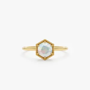 Hexagon Opal Ring, Anaya