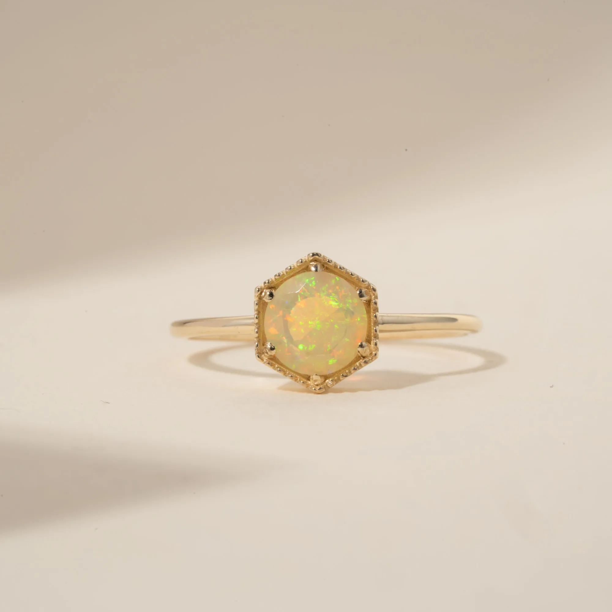 Hexagon Opal Ring, Anaya