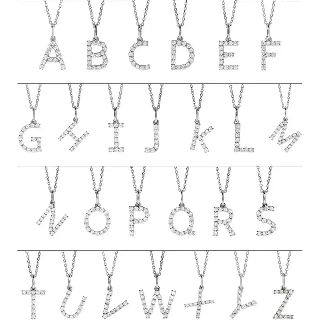 Initial Pendants A-Z