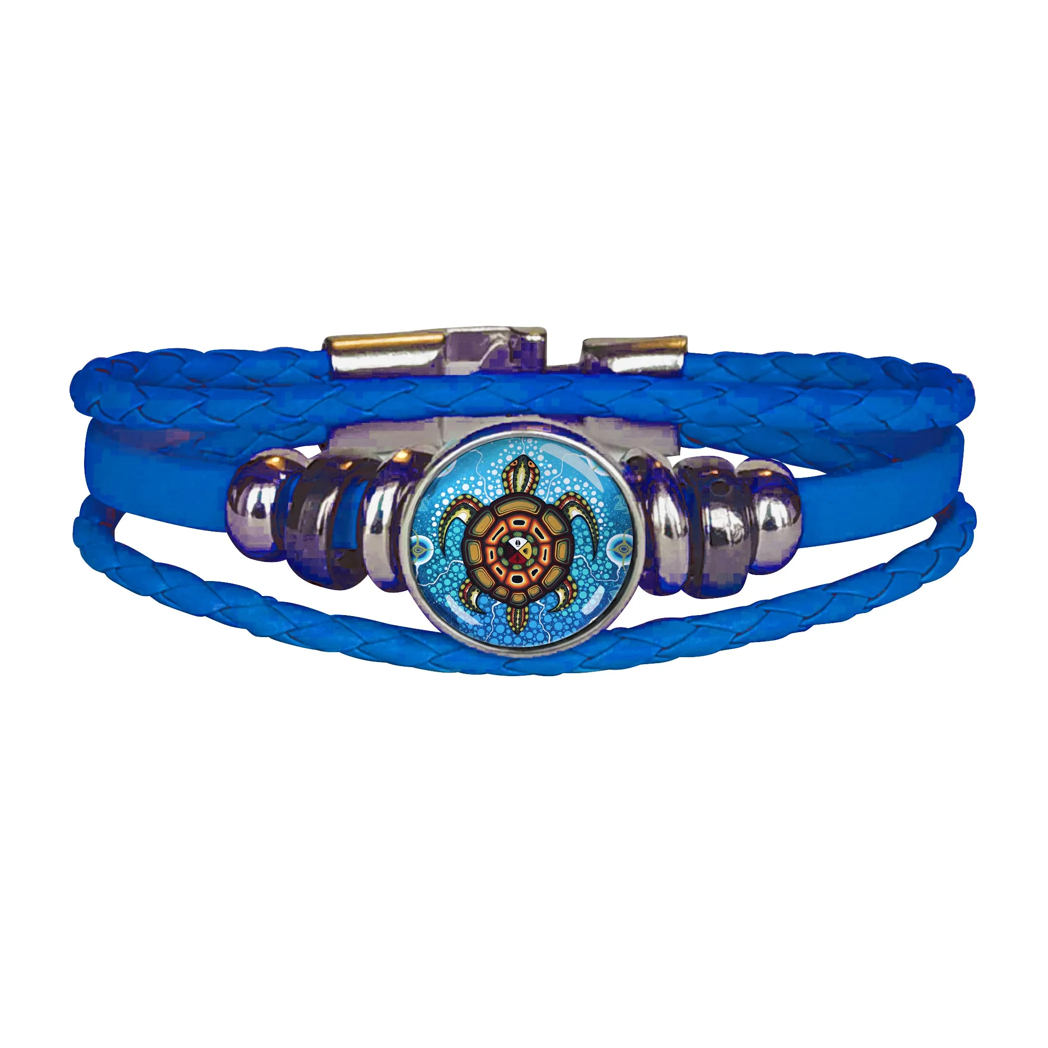 James Jacko Medicine Turtle Leatherette Bracelet