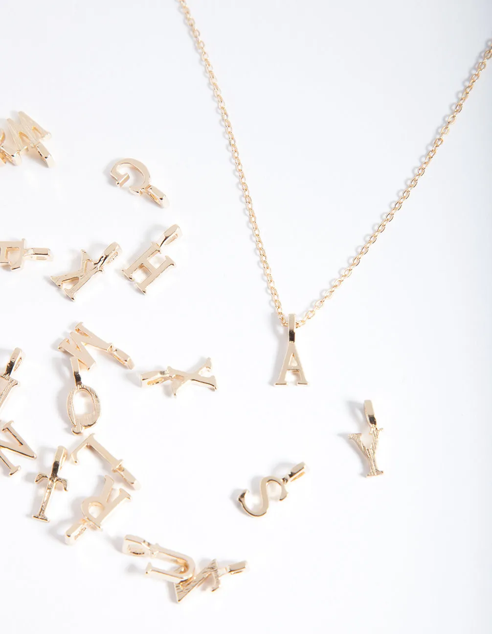 Kids Gold Make Your Own Letter Necklace