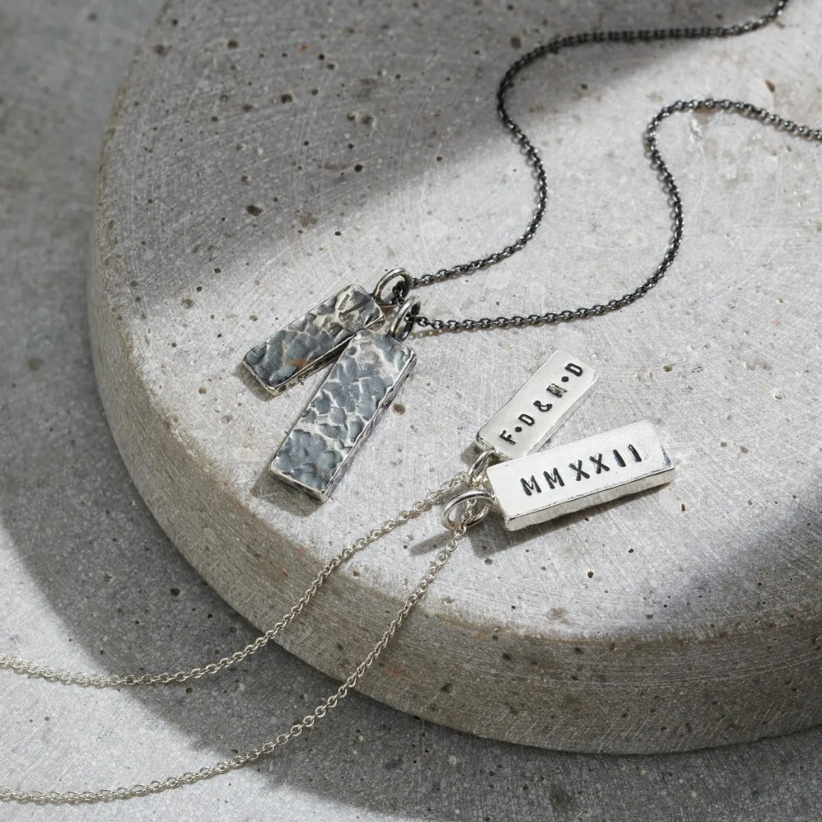 Men's Personalised Double Tag Necklace