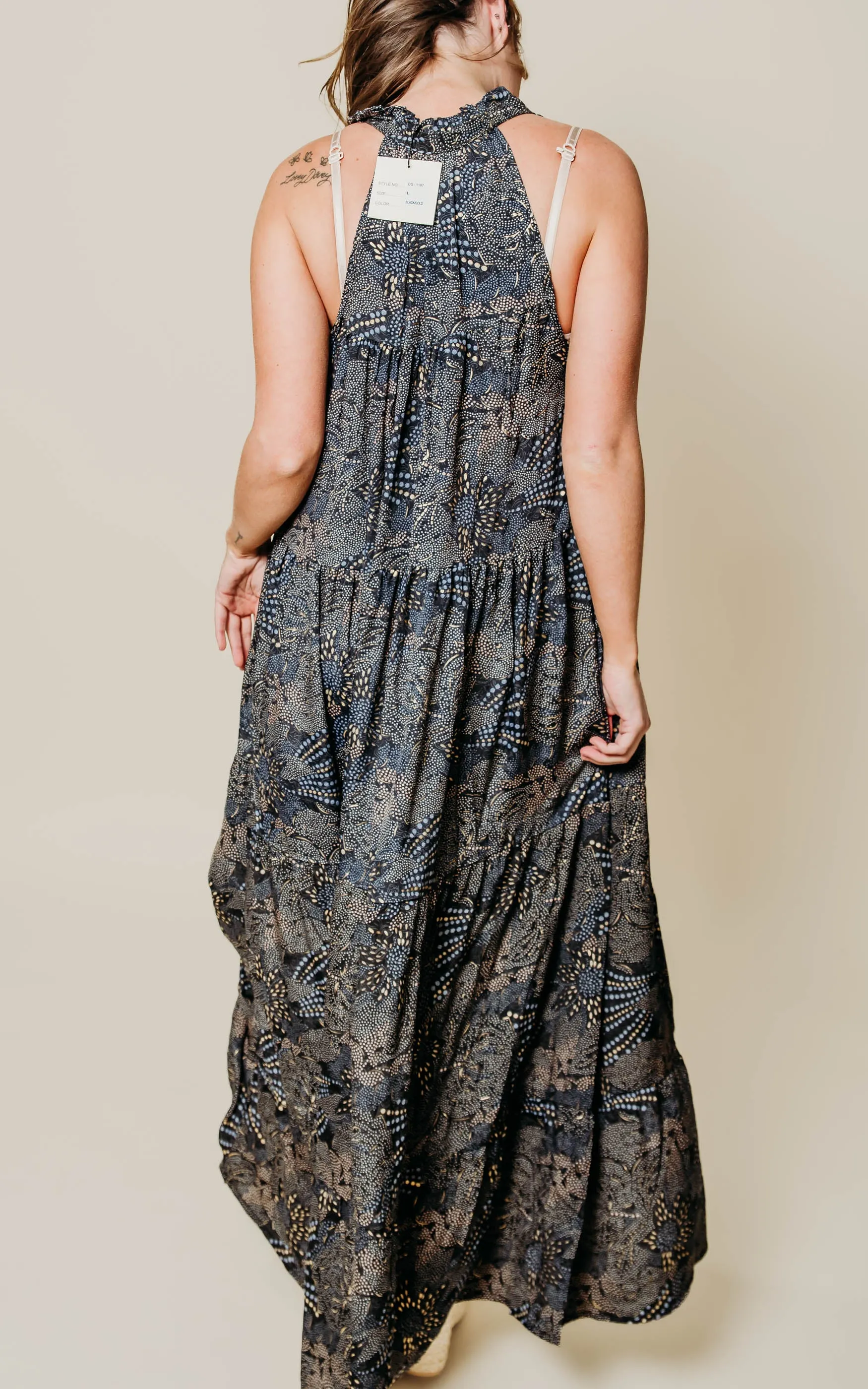 Metallic Night Maxi Dress - Final Sale