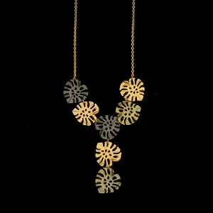 Monstera Necklace - Mini Statement