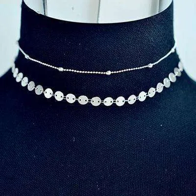 Multi-layer Choker Chain Necklaces