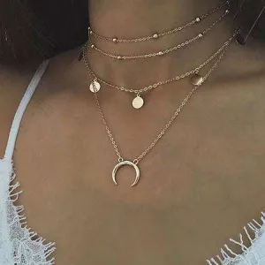 Multi-layer Choker Chain Necklaces