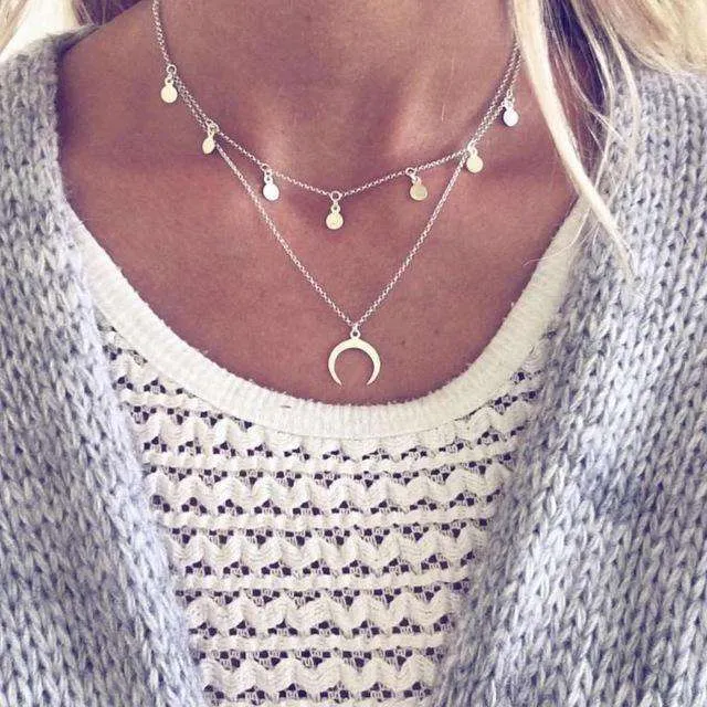 Multi-layer Choker Chain Necklaces