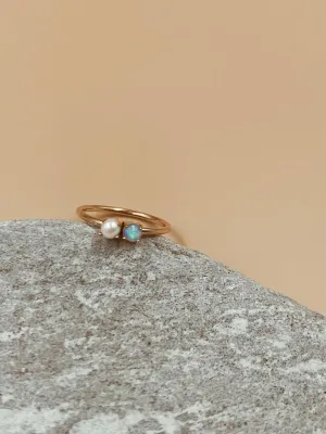 Odxel Pearl Opal Ring