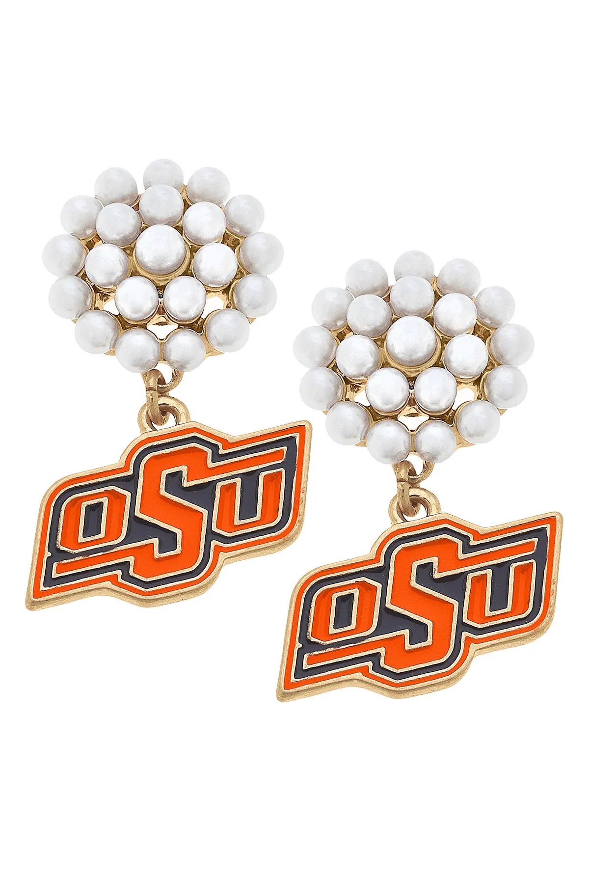 OSU Logo Cluster Earrings