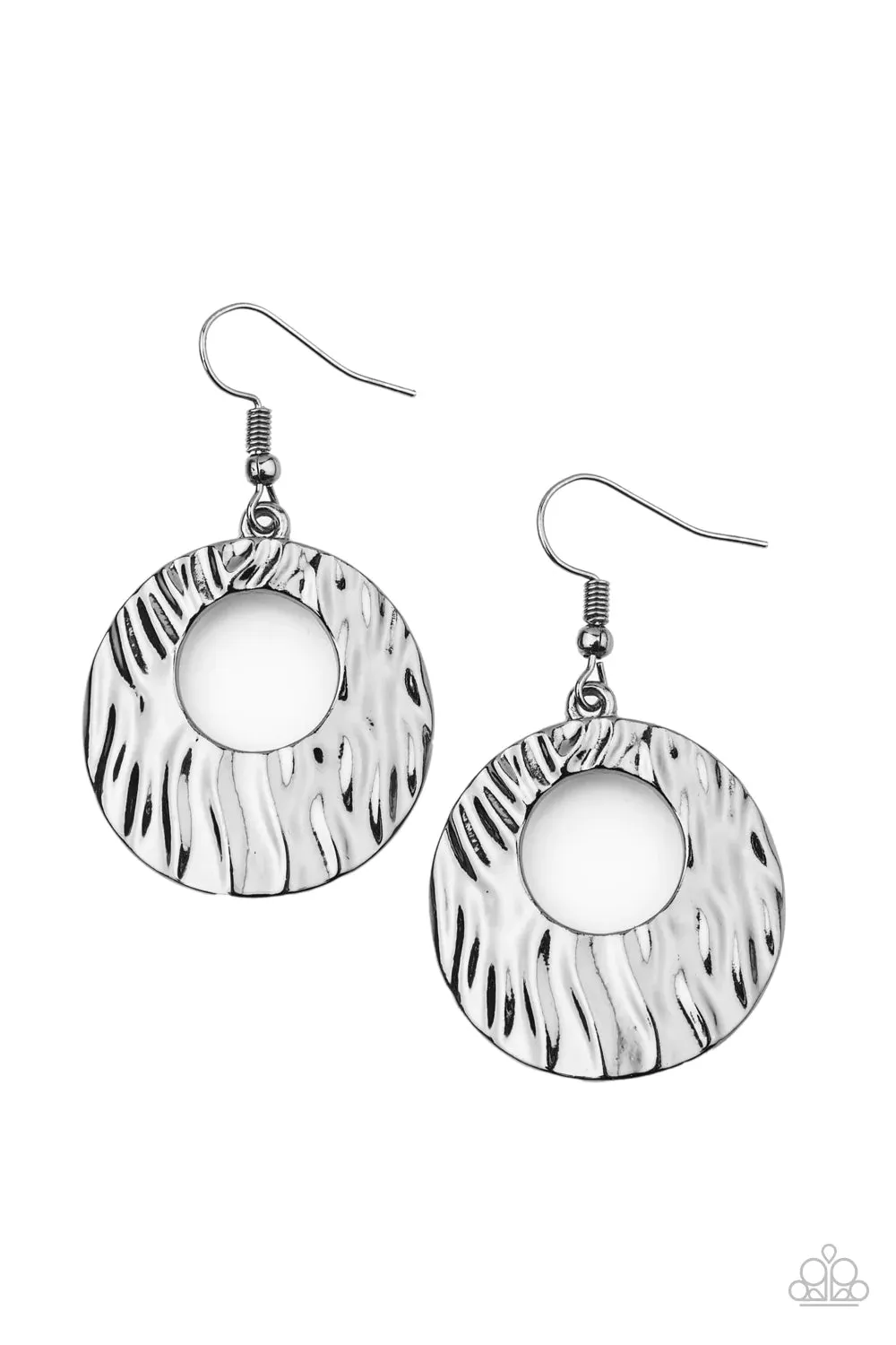 Paparazzi Earring ~ Warped Perceptions - Black