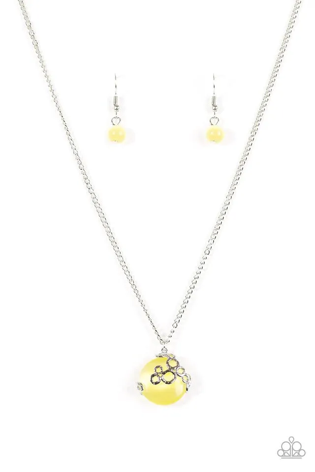 Paparazzi Necklace ~ Bubbles Over - Yellow