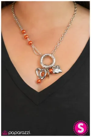 Paparazzi Necklace ~ The Charmed Life - Orange