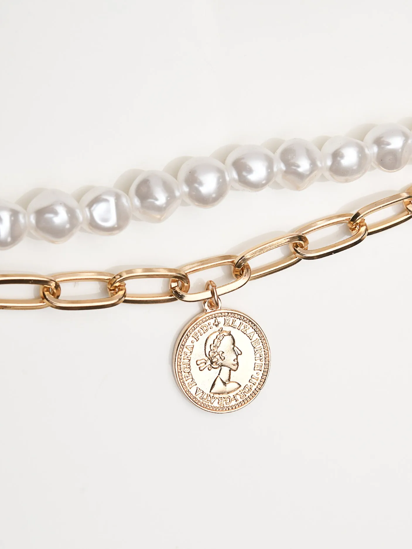 Pearl Coin Bracelet