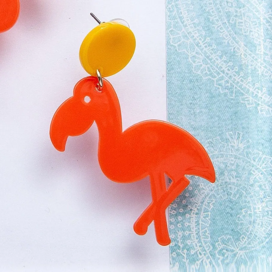 Resin Toucan Earrings