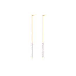 Rice Pearl Linear Earrings