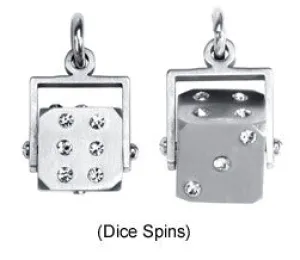 ROLL OF A DIE PENDANT 316L, DC/60