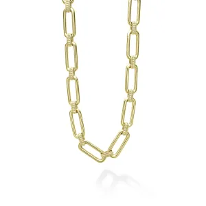 Signature Caviar 18K Gold Link Necklace