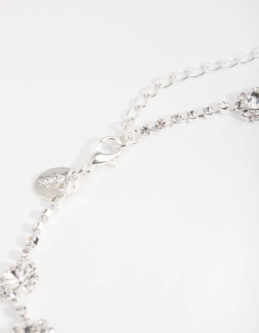 Silver Round Surrounded Choker