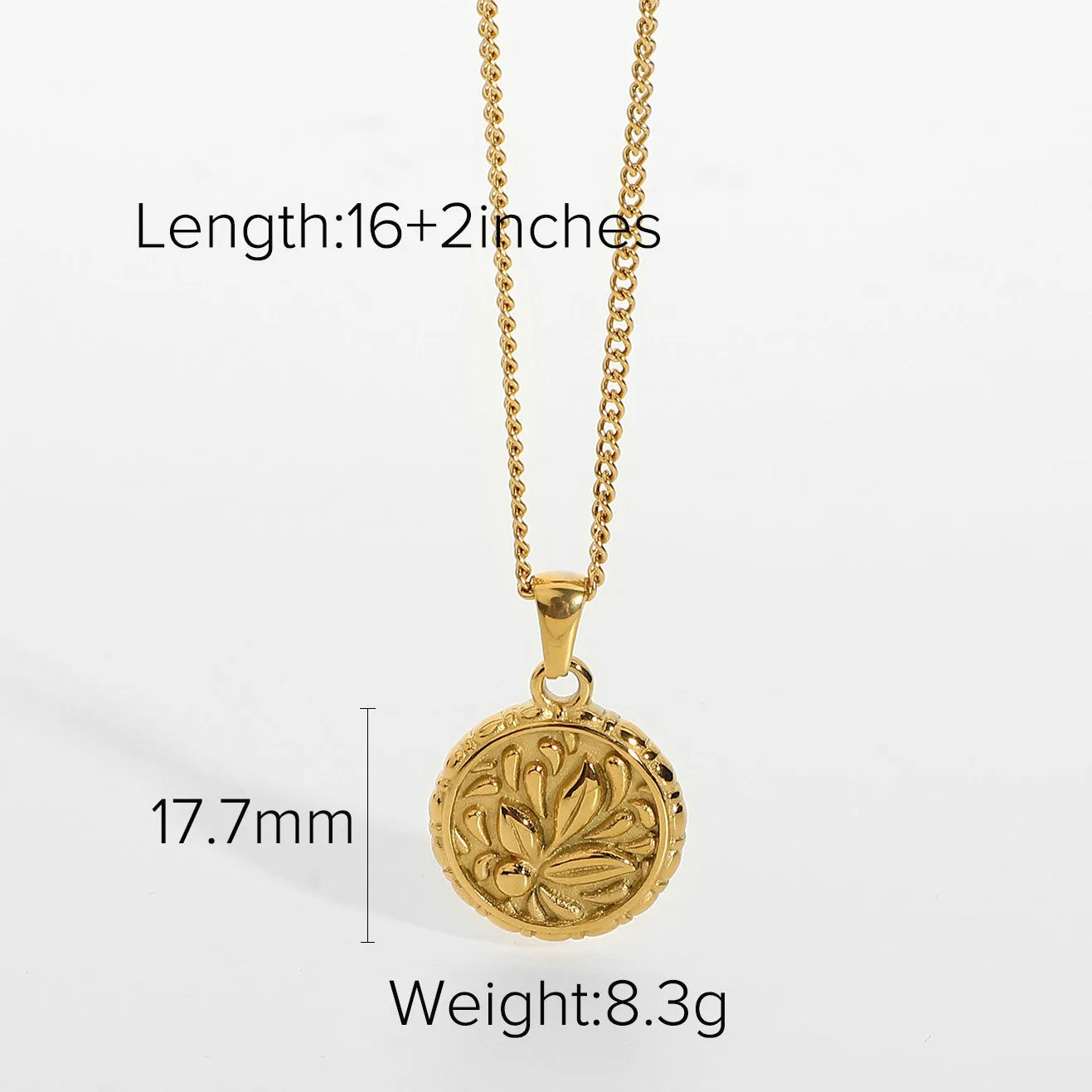 SISSLIA Design Coin Round Brand Cold Temperament European Personality Sweater Chain for Women