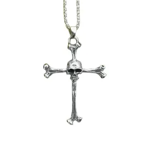 Skull On Cross Necklace