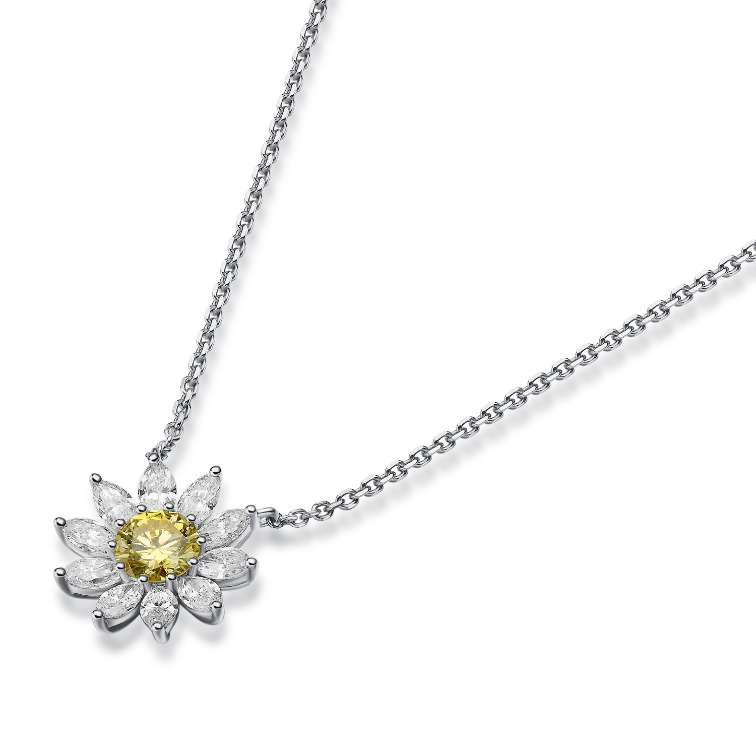 Sunlit daisies necklace