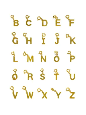 The Alphabet Pendant Gold