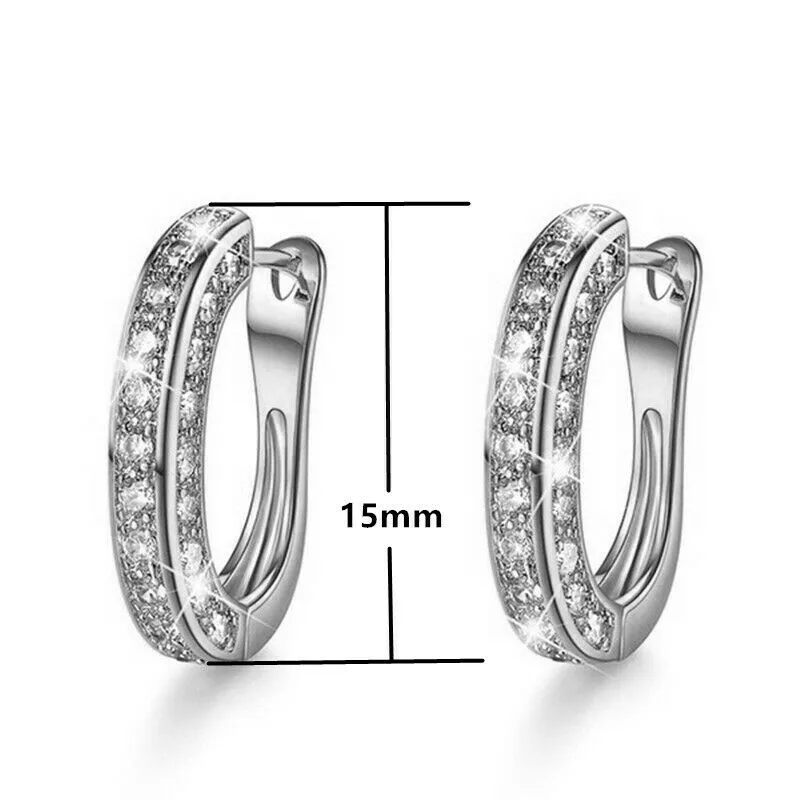 Trendy Small Hoop Earrings for Women Daily Jewelry Accessory