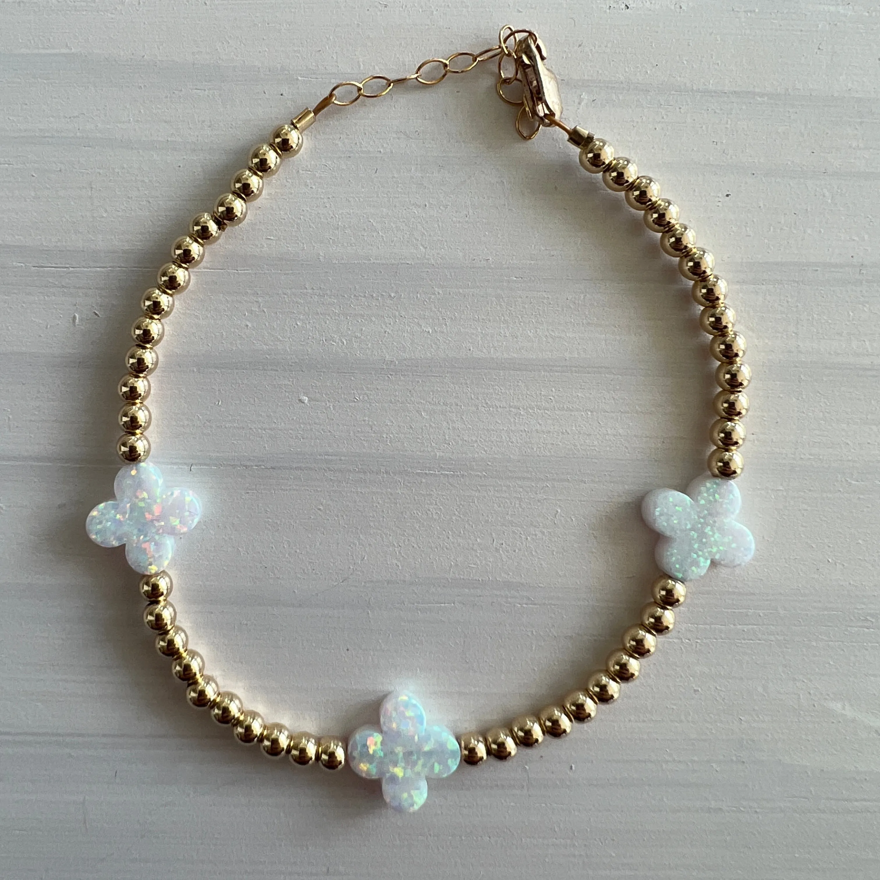 Triple Medium Clover Bracelet