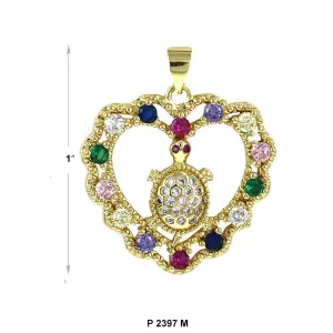 Turtle Heart Pendant P 2397 M